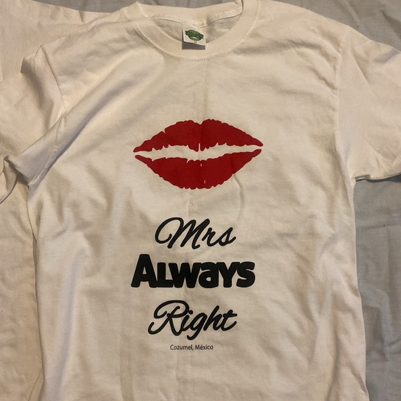 Two Tshirts Mr right and Mrs Always right - Picture 3 of 7
